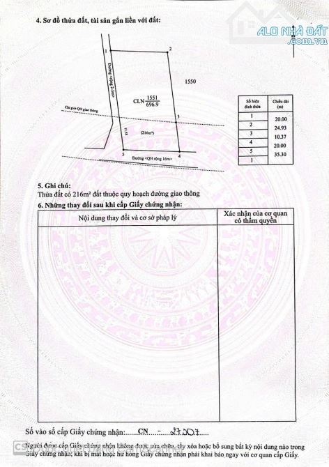 Bán đất hẻm cấp 1 trần quý cap full hồng giá đầu tư - 3