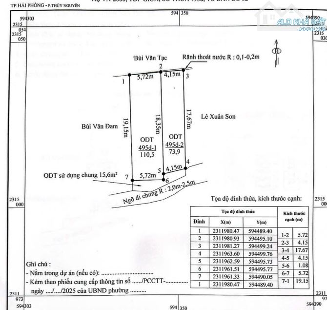 Bán lô đất 73,9m tại Hoa Động -phường Thuỷ Nguyên - Hải Phòng ✅sát dự án Hoàng Huy và Doji - 3