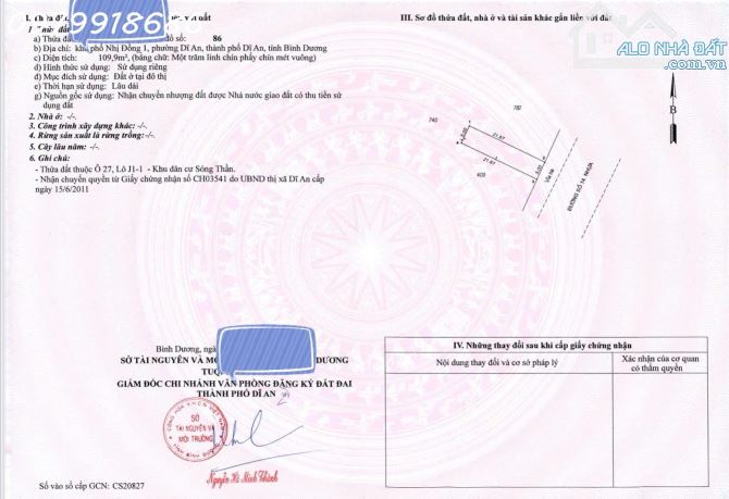 Cần bán nhà mặt tiền Khu Phố Nhị Đồng 1, Tp. Dĩ An, DT 240m2, giá 22 tỷ - 4