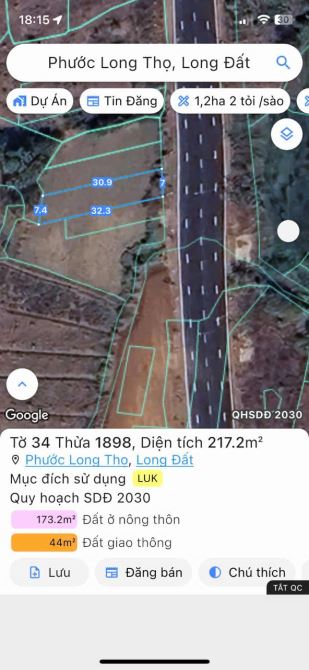 BÁN MẶT TIỀN TL997 XÃ ĐẤT ĐỎ. ĐI THẲNG RA BIỂN LỘC AN - 4