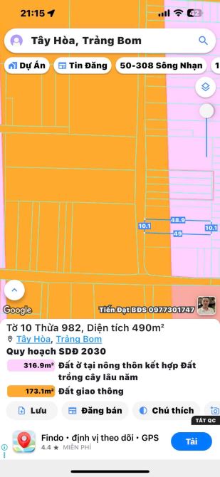 Bán đất Tây Hòa Trảng Bom Đồng Nai giá từ 10 triệu/m² có bán lẻ - 5