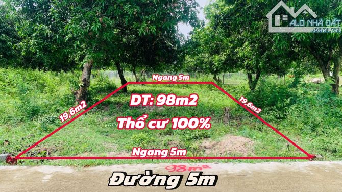 💥Bán lô Suối Tiên đất dân cắt bán , Gần HL39 , Nằm Khu Dân Cư. Diện tích: 98m2 thổ cư - 5