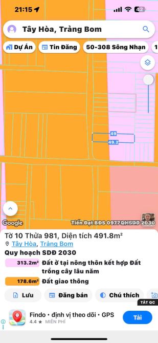Bán đất Tây Hòa Trảng Bom Đồng Nai giá từ 10 triệu/m² có bán lẻ - 6