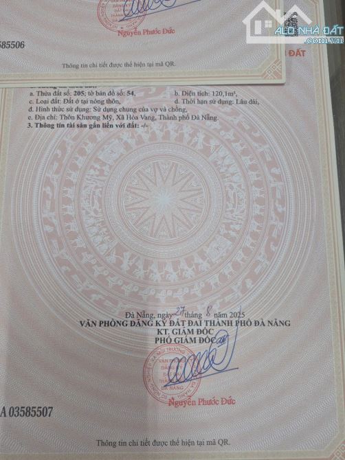📌📌📌LÀM VIỆC TRỰC TIẾP GIÁ TỐT !!! cần bán 2 lô đất thôn Khương Mỹ, xãHòa Phong, - 6