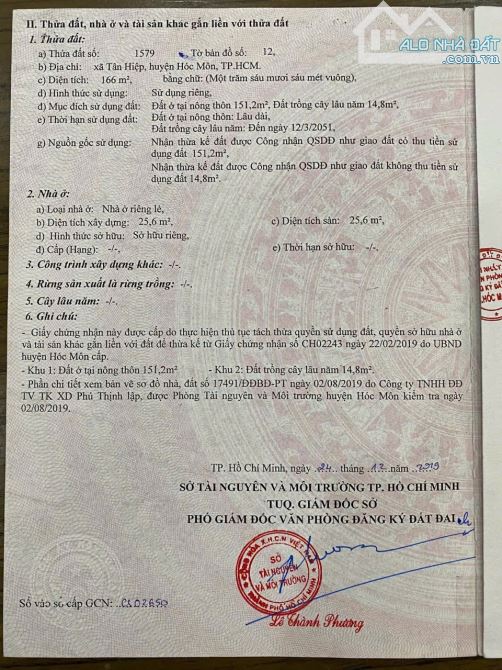 BÁN ĐẤT MẶT TIỀN ĐƯỜNG TÂN HIỆP 08 VÀI BƯỚC CHÂN RA ĐƯỜNG DƯƠNG CÔNG KHI DT: 5x33 GIÁ 4.7 - 8
