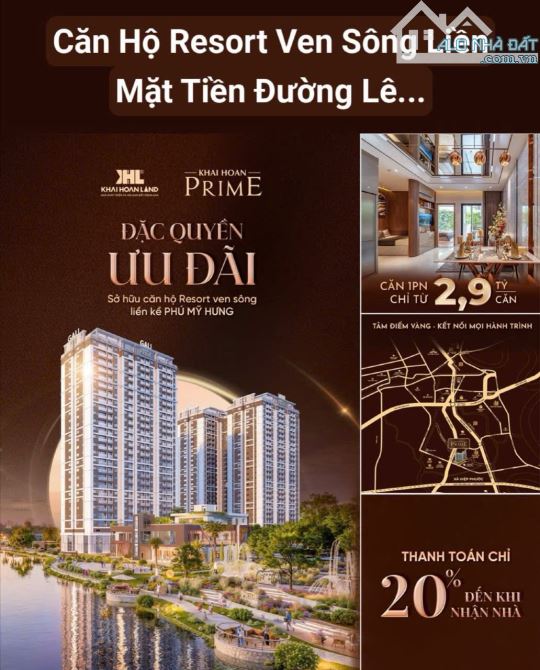 Căn hộ ven sông-Thanh toán 580tr nhận nhà-Khải Hoàn Prime - 8