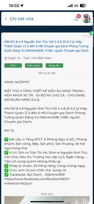 NHÀ 3 TẦNG TRẦN THỊ HÈ Q12 - DT65m2 HẺM OTO TẢI GIÁ 5T4 - 9