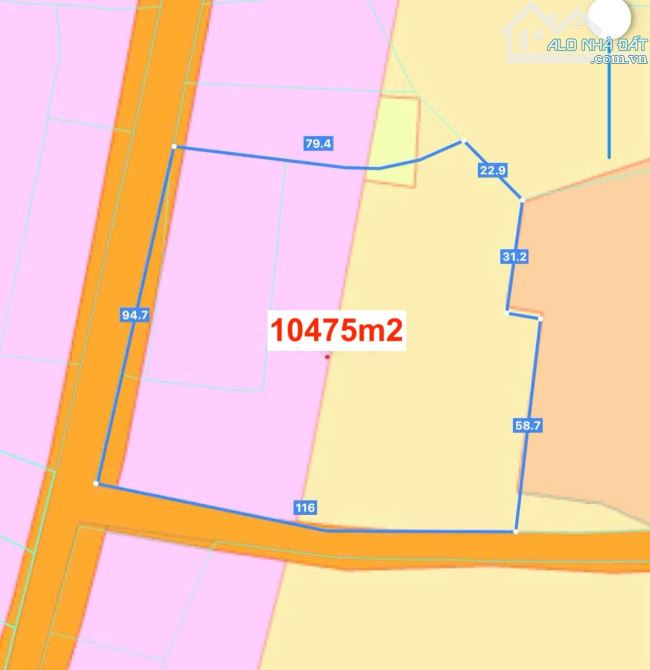 Cần bán lô đất 2 mặt tiền, 10.475m2 tại Đá Bạc, Châu Đức, phủ hồng, đã tách làm 8 sổ giá t