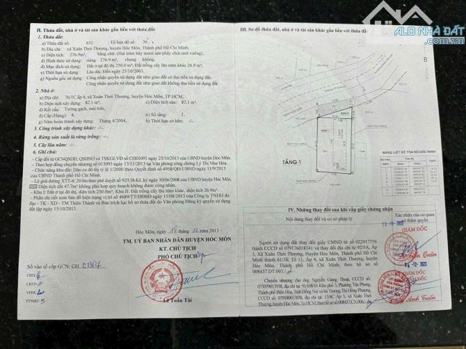 SIÊU RẺ NHÀ VƯỜN (13X24) MT XUÂN THỚI THƯỢNG 24, HÓC MÔN.