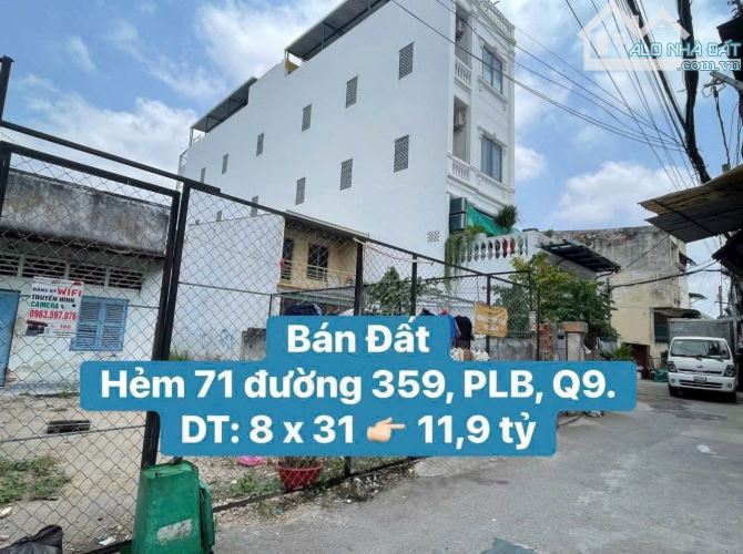 Bán đất hẻm xe hơi siêu đẹp MT Dương Đình Hội 11.9tỷ/250m2