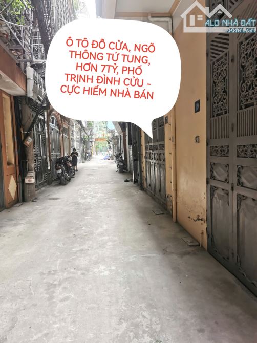 BÁN NHÀ TRỊNH ĐÌNH CỬU, Ô TÔ ĐỖ CỬA, NGÕ THÔNG TỨ TUNG, HƯỞNG TRỌN TIỆN ÍCH KĐT ĐỊNH CÔNG