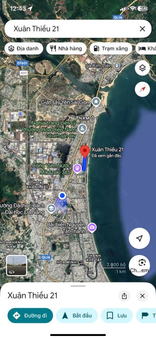 🌊 BÁN ĐẤT MẶT TIỀN XUÂN THIỀU 21 – VIEW BIỂN – LIÊN CHIỂU – GIÁ CHỈ 2 TỶ 900 🌊