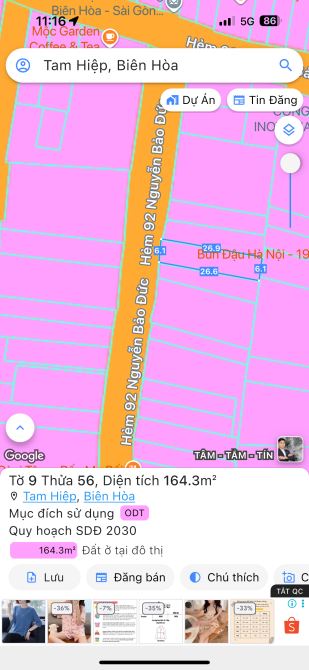 Bán nhà góc 2 mặt tiền sổ riêng thổ cư p. Tân Mai