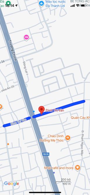 Bán Đất MT Đường Đinh Thị Vân (đường 10m5 )-Hướng Đông Nam- Thanh Khê- Giá 5,5 Tỷ TL
