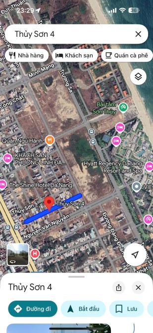 Bán cặp đất đẹp 250m2(10x25) MT đường Thủy Sơn 4  - Gần Bãi Biển Sơn Thuỷ