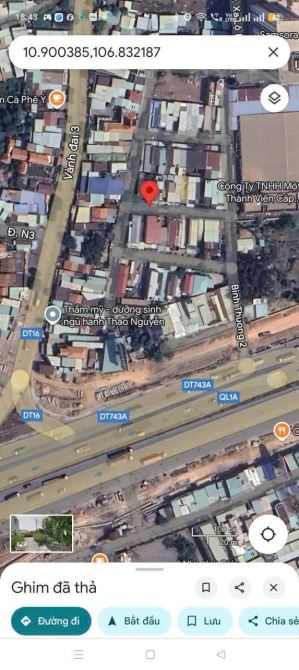 BÁN ĐẤT KHU DÂN CU BÌNH AN, GẦN QL1A, ĐƯỜNG 6M CO VIA HÈ, DT 93M2 GIÁ 3.65 TI