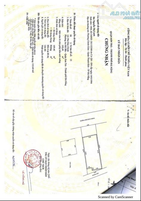 BÁN LÔ ĐẤT - NGANG 6M - 110M2 - 2 MT ĐƯỜNG 7M5 -  ĐƯỜNG PHÓ ĐỨC CHÍNH - GIÁ 11 TỶ - 1