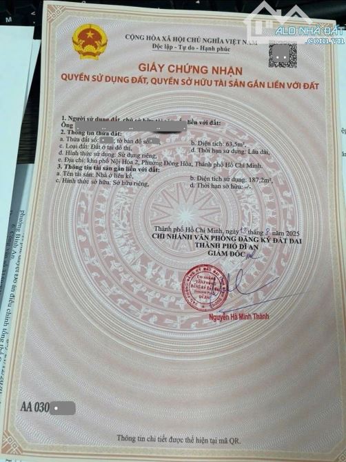 Bán nhà full nội thất gần làng đại học, p.Bình An, Tp.Dĩ An chỉ 7,2 Tỷ TL M6886 - 1