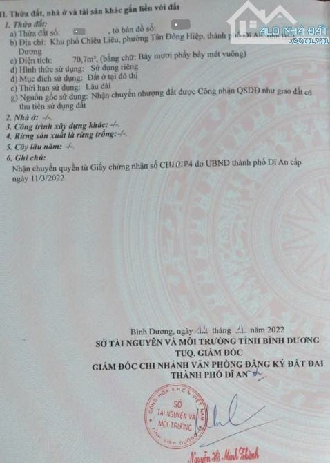 Bán căn góc cấp 4 (5x14m), hẻm Lê Thị Út p. Tân Đông Hiệp - 2