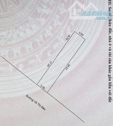 BÁN NHÀ MẶT TIỀN ĐƯỜNG VÕ THỊ SÁU ĐƯỢC PHÉP XÂY KHÁCH SẠN 6 TẦNG DIỆN TÍCH 120m² - 2