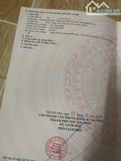 BÁN ĐẤT KDC PHÚ HOÀ 2 – TDM 5 x 17m, thổ cư 100% - 2