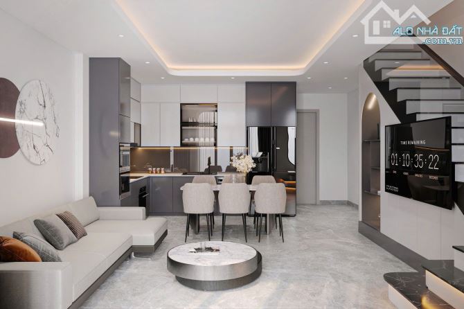 NHÀ ĐẸP DÀNH CHO NGƯỜI THU NHẬP THẤP  Căn nhà 1.5 tầng thiết kế hiện đại đầy đủ cồn năng n - 3