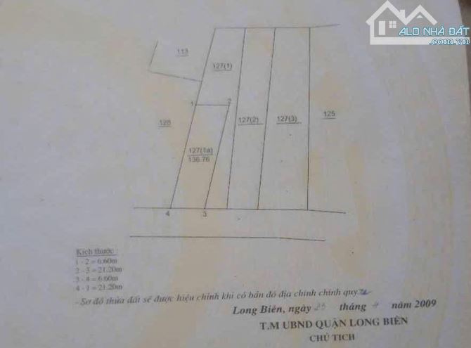HẠ CHÀO 4 TỶ-BÁN LÔ ĐẤT ĐẸP  GIANG BIÊN-NGÕ Ô TÔ-VUÔNG ĐẸP - BỀ THẾ-TRUNG TÂM-136M- 16 TỶ - 3
