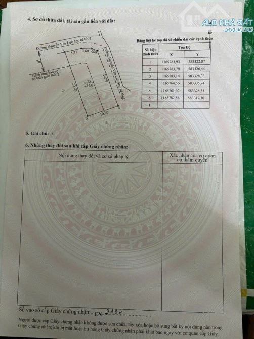 15m ngang ( Thổ cư full ) Ngay uỷ ban xã Bình Trinh Đông, Tân Trụ - 3