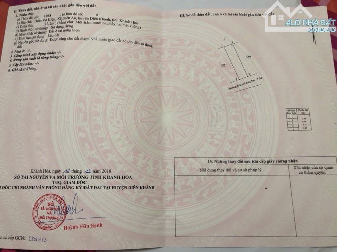 Bán đất Diên An - Sát khu Tái Định cư - Đường oto thông rộng 5 mét - 4