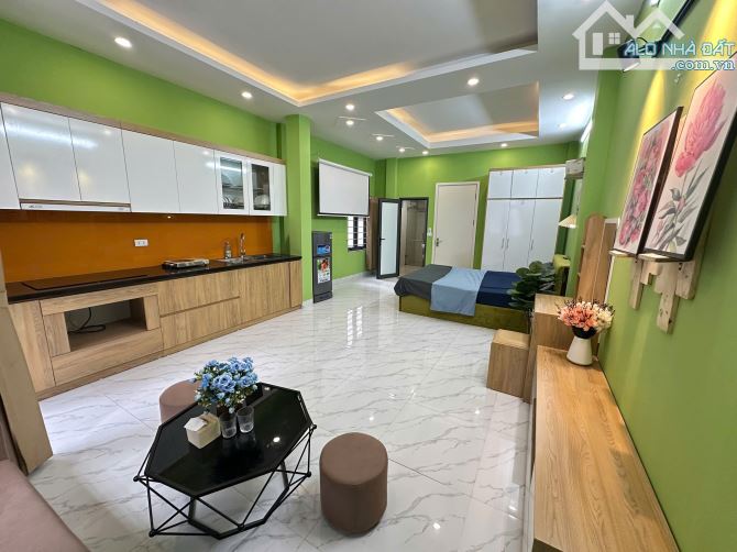 Cho Thuê CCMN 138 Mễ Trì Thượng NTL 45m2 Studio Cửa Sổ Ban Công Máy Chiếu Giặt Riêng - 4