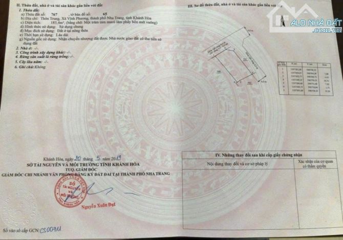 BÁN LÔ ĐẤT THỔ CƯ 100% , 2 MẶT TIỀN ĐƯỜN RỘNG 6m , GIÁ CHỈ 12,5 TRIỆU /m2 - 5