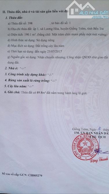 NHÀ MẶT TIỀN TỈNH LỘ 885 GẦN CHỢ MỸ THẠNH GIỒNG TRÔM - 7