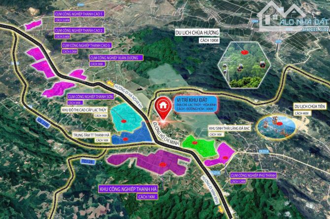 💥 CHỈ 515 TRIỆU - ĐẦU TƯ ĐẤT ***LÕI KCN THANH HÀ ***, TT Ba Hàng đồi, LẠC THUỶ - HOÀ BÌNH - 8