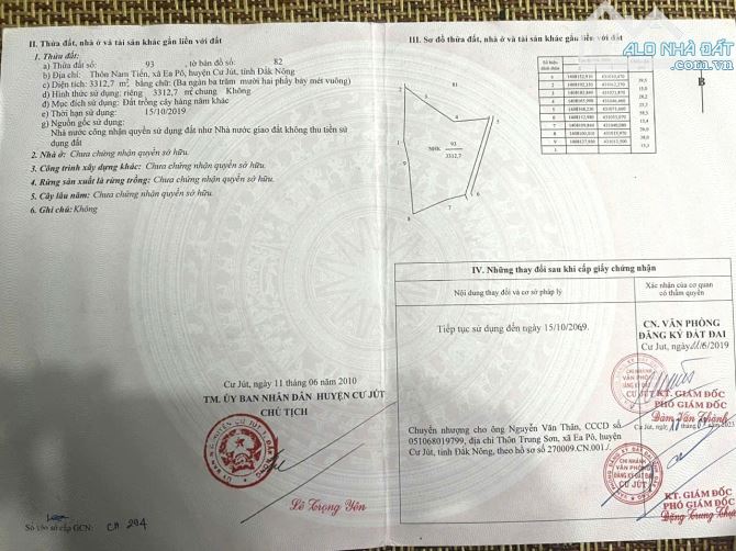 7ha giá chỉ 2,5 tỷ đất bằng tại CuJut Đắk Nông (Cũ) tỉnh Lâm Đồng (mới)