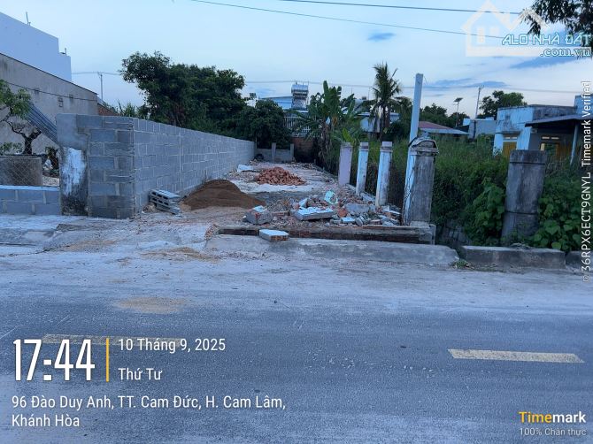 Bán lô đất đường Đào Duy Anh - TT Cam Đức - Cam Lâm - Khánh Hoà