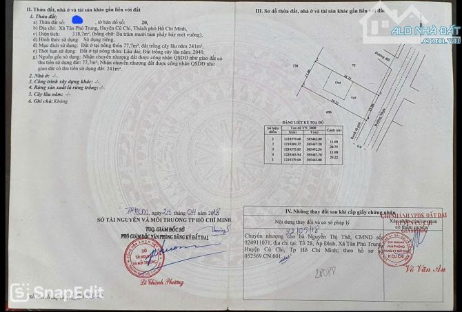 Cần tiền nên bán gấp dãy trọ ở  Tân Phú Trung- Củ Chi, DT 378m2, giá 980 triệu, có 8 phòng