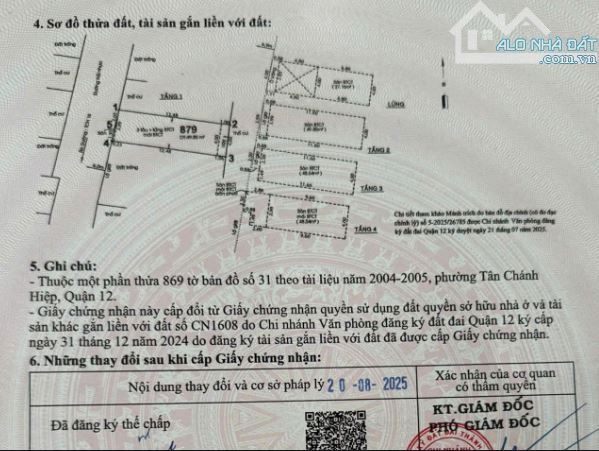 Chủ ngợp bán gấp nhà đẹp 5 tầng , 4x14 m Tân chánh hiệp 16 , Quận 12 , giá hơn 6 tỷ