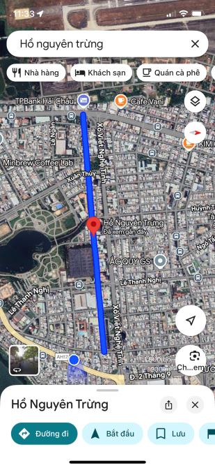 ⚡ BÁN LÔ GÓC 2 MT HỒ NGUYÊN TRỪNG, PHƯỜNG KHUÊ TRUNG, CẨM LỆ, DT: 108M2, GIÁ 12 TỶ