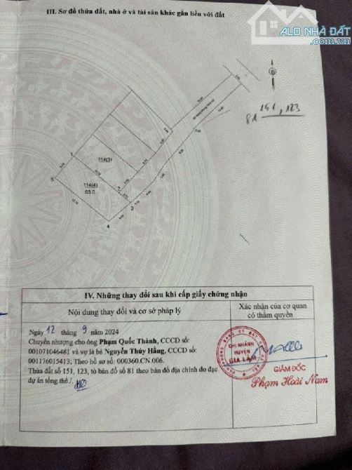 Chính chủ bán Đất Đa Tốn, Đông Dư _  Gia Lâm _  DT 63m giá chỉ 4.150 tỷ