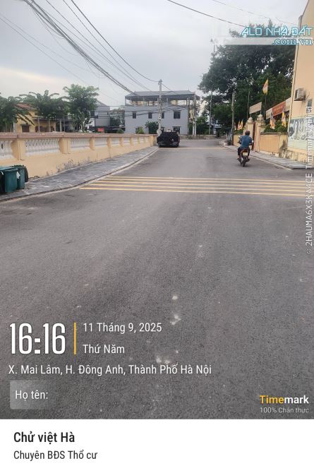 Bán 215m đất Lộc Hà Mai Lâm Đông Anh , ô tô vào đất