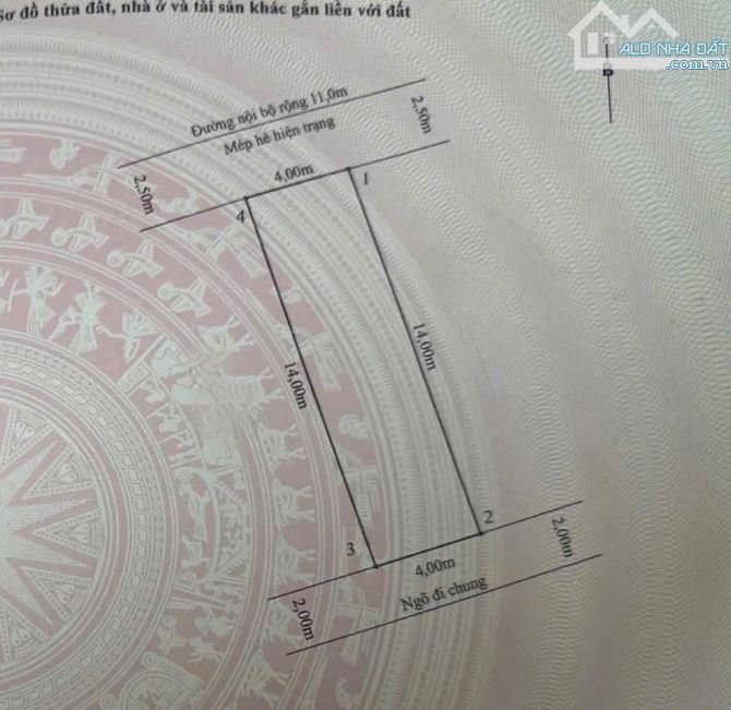 Cần chuyển nhượng đất TĐC CÂY ĐA NGÔ QUYỀN -Hp. Diện tích 56m ngang 4m hướng tây bắc