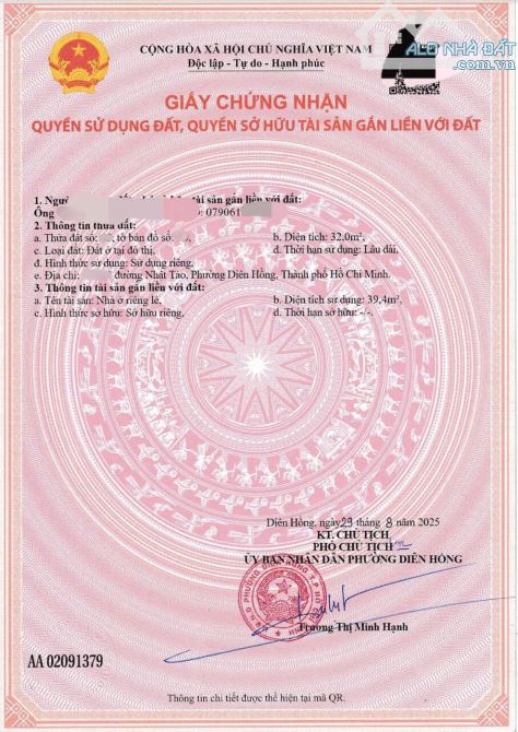 nhà chính chủ hẻm 3m Nhật Tảo Phường 6 ngang 3,3x10,5, cấp 4 giá 4,7 tỷ