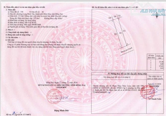 Sang tên ngay 132m2 đất ở gần chợ Long Bình Tân, vị trí trung tâm, đầy đủ tiện nghi