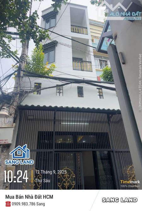 🌸NGUYỄN THÁI SƠN 1/ HẺM Ô TÔ 7.45 TỶ TL🌸  Mô tả: - DT:  4 × 11