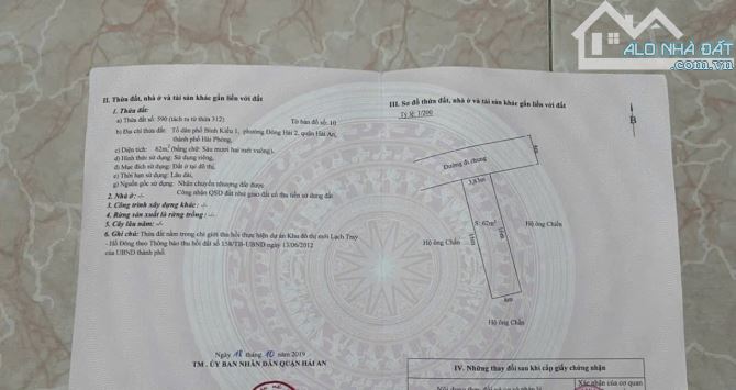 Chính chủ gửi bán mặt đường Bình Kiều 1- Đông hải 2- Hải An