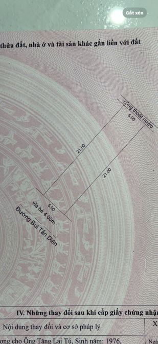 🎉🎉BÁN NHANH LÔ ĐẤT MẶT TIỀN ĐƯỜNG BÙI TẤN DIÊN, QUẬN CẨM LỆ, ĐÀ NẴNG.