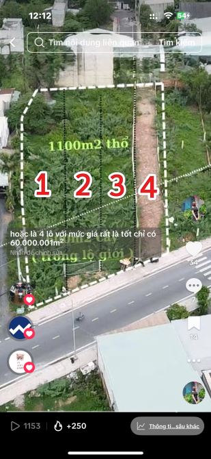 ĐẤT MẶT TIỀN ĐƯỜNG LONG PHƯỚC - 1700M2( 24*65M ) 60TỶ SỔ ĐẸP - 1