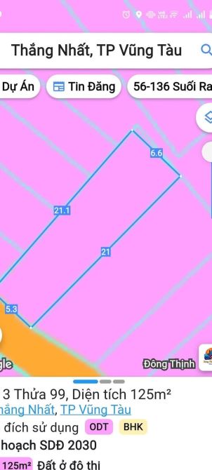 BÁN CĂN NHÀ CẤP 4 Cũ 125M2(65M2 THỔ CƯ)  PHƯỜNG RẠCH DỪA GIÁ 4,6 TỶ - 1