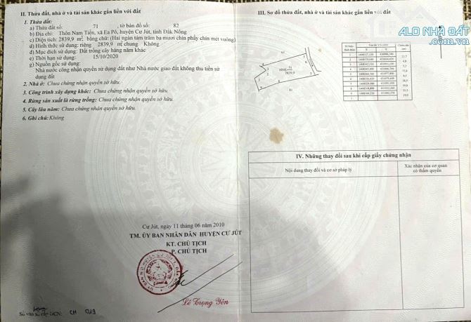 7ha giá chỉ 2,5 tỷ đất bằng tại CuJut Đắk Nông (Cũ) tỉnh Lâm Đồng (mới) - 1