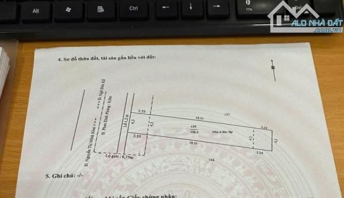 BÁN NHÀ MẶT TIỀN ĐƯỜNG PHAN ĐÌNH PHÙNG GẦN BẾN NINH KIỀU , CẦN THƠ - 1